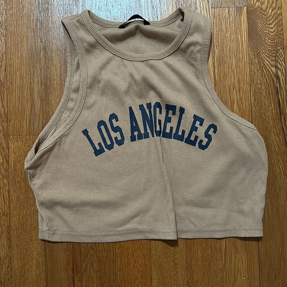 LA cropped tank